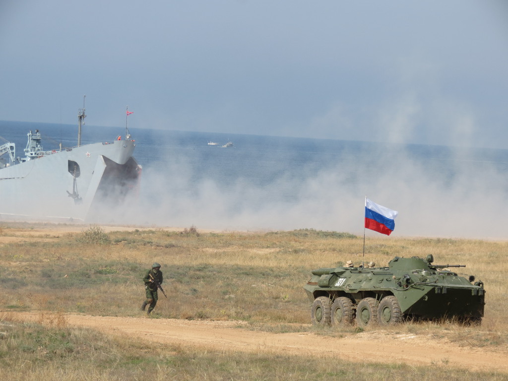 Учения морской пехоты Черноморского флота