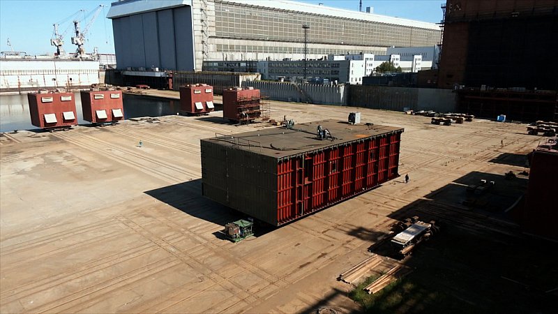 На Севмаше изготовили первую блок-секцию плавдока Сухона