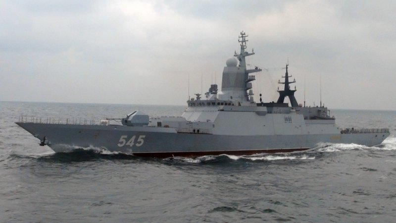 Моряки корвета Стойкий тренировалась отражать атаку беспилотников