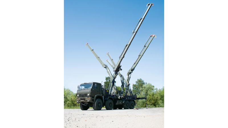 Образцы КМУ производства АО "Клинцовский автокрановый завод"