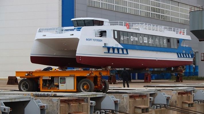 В Петербурге готовят к ходовым испытаниям четвертый пассажирский катамаран проекта 04580