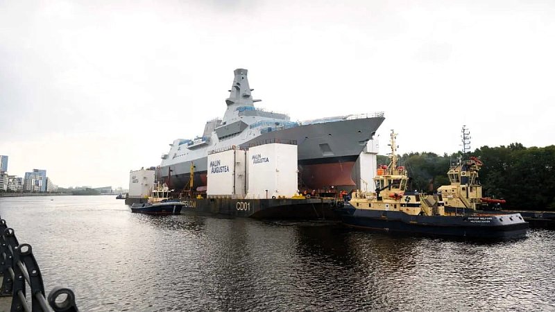 В Шотландии спустили на воду второй фрегат класса Тип-26 для британского флота